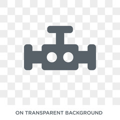 Oil valve icon. Oil valve design concept from Industry collection. Simple element vector illustration on transparent background.