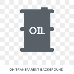 Oil barrel icon. Oil barrel design concept from Industry collection. Simple element vector illustration on transparent background.