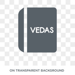 vedas icon. Trendy flat vector vedas icon on transparent background from india collection. High quality filled vedas symbol use for web and mobile