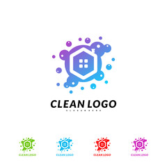 House Cleaning Logo Concept Design Vector. Cleaning Home Logo Template