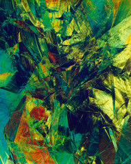 Fractal design texture wallpaper green yellow marble