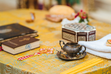 Orthodox baptism ritual accessoires / objects
