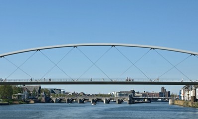 Bridge over Maas river in Maastricht