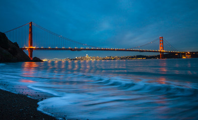 Golden Gate Bridge San Francisco California Night