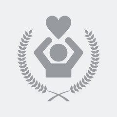 Obraz premium Love symbol concept icon