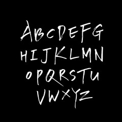 벡터 문자 / 손으로 쓴 글씨체