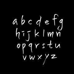 벡터 문자 / 손으로 쓴 글씨체