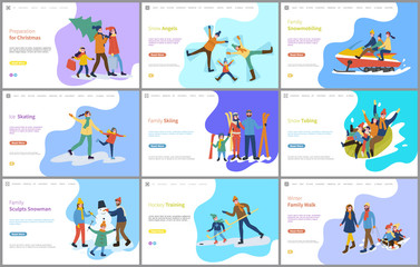 Family Skiing, Hockey Training and Snow Angel