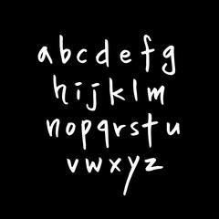 벡터 문자 / 손으로 쓴 글씨체