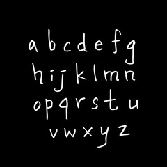 벡터 문자 / 손으로 쓴 글씨체