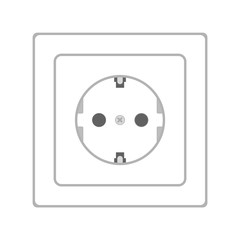 Power Socket. Vector Illustration.