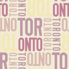 toronto, canada seamless pattern