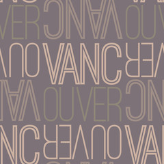 vancouver, canada seamless pattern