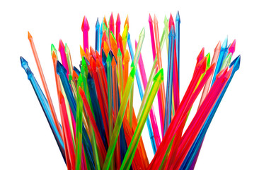 Colorful isolated food sticks