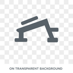 Press Simulator icon. Trendy flat vector Press Simulator icon on transparent background from Gym and fitness collection. High quality filled Press Simulator symbol use for web and mobile