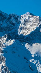 Fototapeta na wymiar Smartphone HD wallpaper of beautiful alpine winter view at Berchtesgaden - Bavaria - Germany