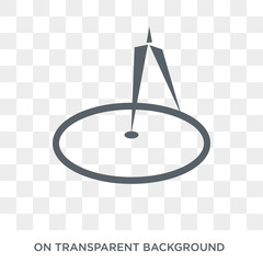 Radius icon. Radius design concept from Geometry collection. Simple element vector illustration on transparent background. © t-vector-icons