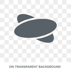 Ellipse icon. Ellipse design concept from Geometry collection. Simple element vector illustration on transparent background.