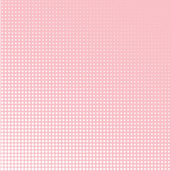 The white dots of different sizes on pink background  