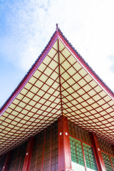 Hinoki Land Japanese building architecture style in Chiang Mai Thailand. New famous landmark.
