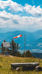 Fototapeta na wymiar Smartphone HD wallpaper of alpine view at Werfenweng