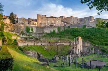 Archaeological place at Volterra, Italy