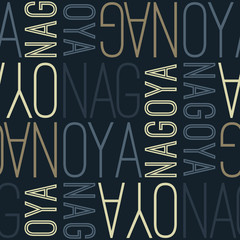 nagoya, japan seamless pattern