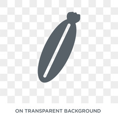 Zucchini icon. Zucchini design concept from Fruit and vegetables collection. Simple element vector illustration on transparent background.