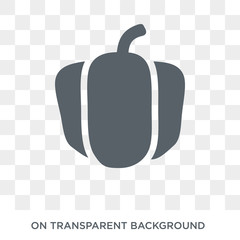 Paprika icon. Paprika design concept from Fruit and vegetables collection. Simple element vector illustration on transparent background.