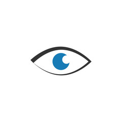 Eye icon graphic design template vector