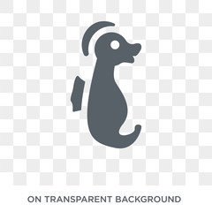 Seahorse  icon. Trendy flat vector Seahorse  icon on transparent background from animals  collection. High quality filled Seahorse  symbol use for web and mobile