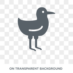 Seagull icon. Trendy flat vector Seagull icon on transparent background from animals  collection. High quality filled Seagull symbol use for web and mobile