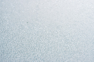 Beautiful winter ice, art texture on window, festive background