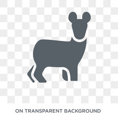 Musk icon. Trendy flat vector Musk icon on transparent background from animals  collection. High quality filled Musk symbol use for web and mobile