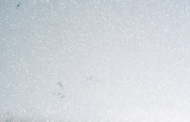 Beautiful winter ice, art texture on window, festive background