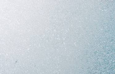 Beautiful winter ice, art texture on window, festive background