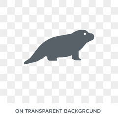Desman icon. Trendy flat vector Desman icon on transparent background from animals  collection. High quality filled Desman symbol use for web and mobile