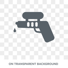 Water gun icon. Water gun design concept from Entertainment collection. Simple element vector illustration on transparent background.