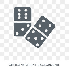 Domino icon. Domino design concept from Arcade collection. Simple element vector illustration on transparent background.