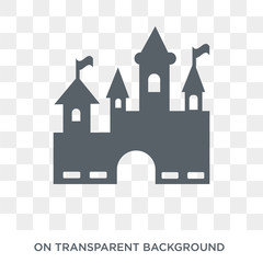 Disneyland icon. Disneyland design concept from Entertainment collection. Simple element vector illustration on transparent background. - obrazy, fototapety, plakaty