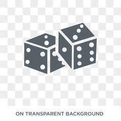 Dices icon. Dices design concept from Arcade collection. Simple element vector illustration on transparent background.