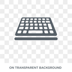 Keyboard icon. Trendy flat vector Keyboard icon on transparent background from Electronic devices collection. High quality filled Keyboard symbol use for web and mobile