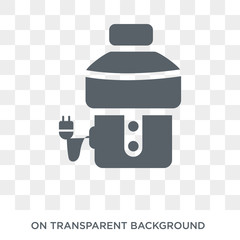 garbage disposal icon. Trendy flat vector garbage disposal icon on transparent background from Electronic devices collection. High quality filled garbage disposal symbol use for web and mobile