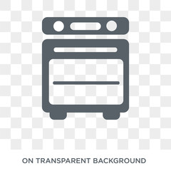 convection oven icon. Trendy flat vector convection oven icon on transparent background from Electronic devices collection. High quality filled convection oven symbol use for web and mobile