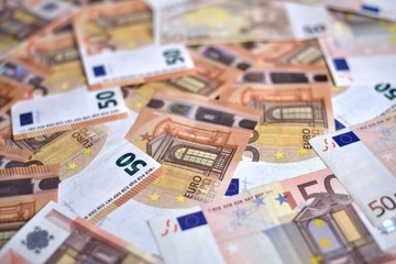 Euro Money Banknotes background