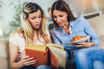Group of students study at home. Learning and preparing for university exam.