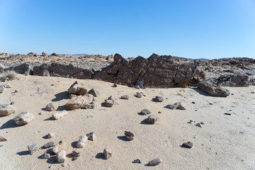 Fototapeta na wymiar Hiking in Negev desert of Israel