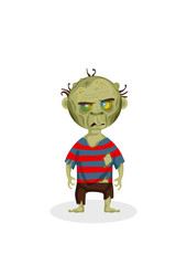 Funny zombie vector