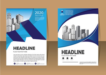 Business abstract vector template. Brochure design, cover modern layout, annual report, poster, flyer in A4 with colorful triangles, geometric shapes for tech, science, market with light background