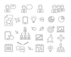 Set of SEO icons